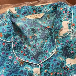 Printfresh Teal and Purple Floral Nightshirt